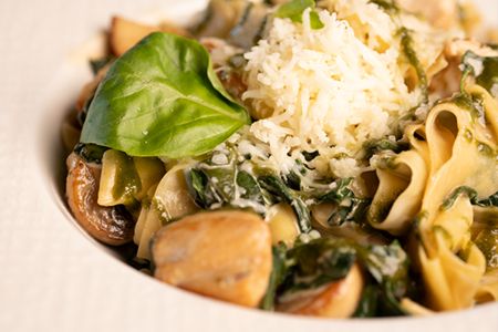 Fettuccine with chicken